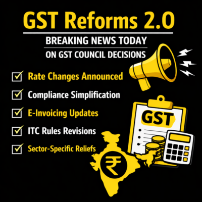 GST Reforms 2.0 breaking news today