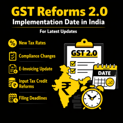 GST Reforms 2.0 implementation date in India