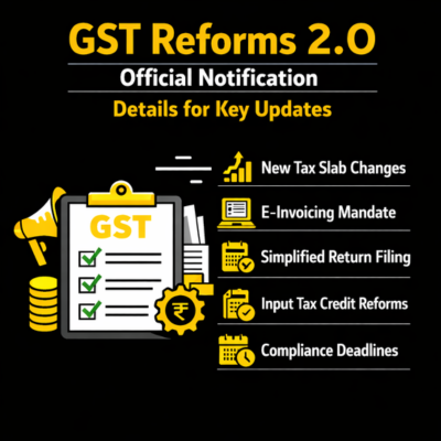 GST Reforms 2.0 official notification details