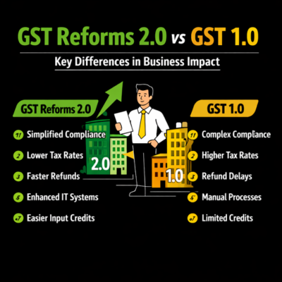 GST Reforms 2.0 vs GST 1.0 key differences
