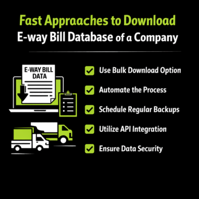 How to download e-way bill database of a company