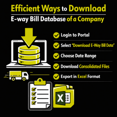 How to download e-way bill database of a company