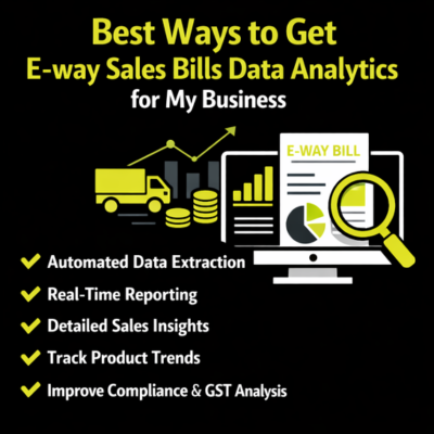 How to get e-way sales bills data analytics for my business