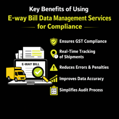 What are the benefits of using e-way bill data management services?