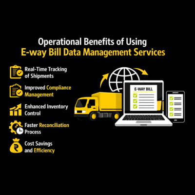 What are the benefits of using e-way bill data management services?