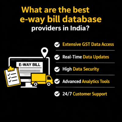 What are the best e-way bill database providers in India