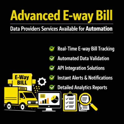 What are the e-way bill data providers services available