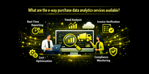What are the e-way purchase data analytics services available?