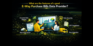 What are the features of a good e-way purchase bills data provider?