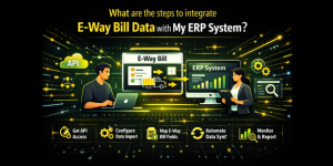 What are the steps to integrate e-way bill data with my ERP system