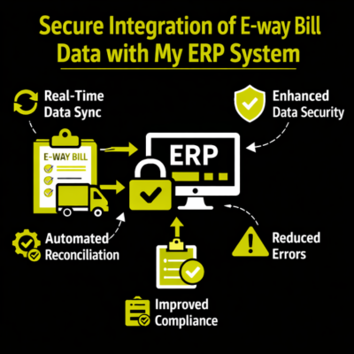 What are the steps to integrate e-way bill data with my ERP system